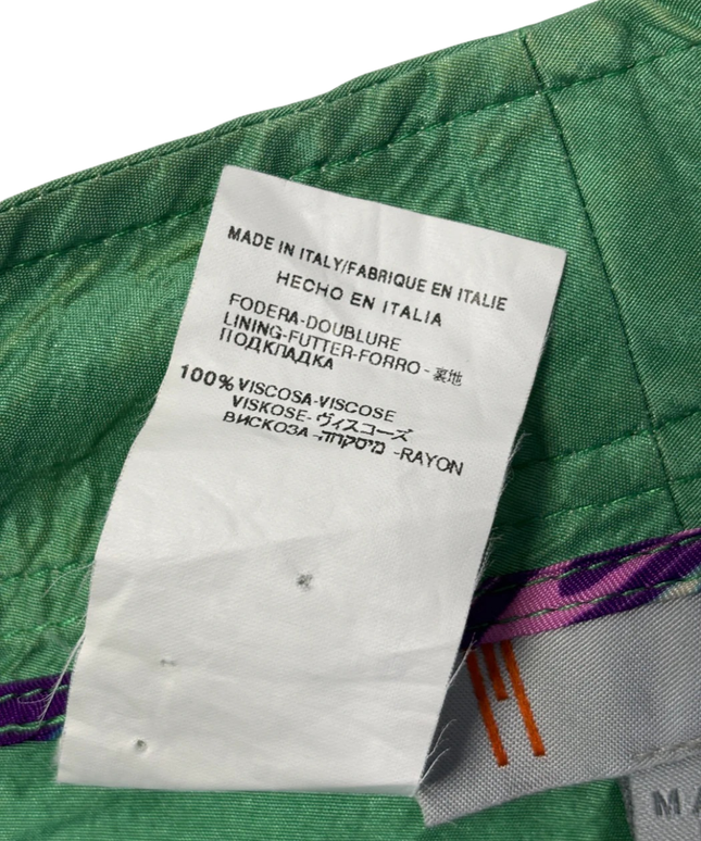 Missoni Green Silk Shantung Bermuda Shorts
