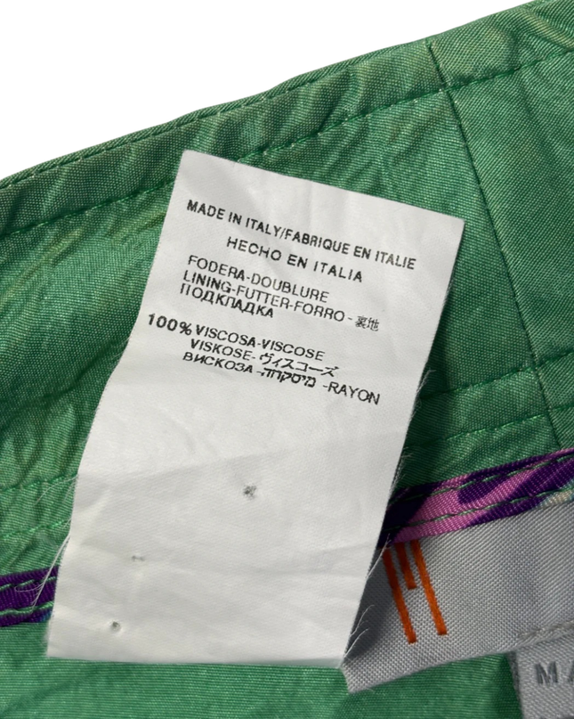 Missoni Green Silk Shantung Bermuda Shorts