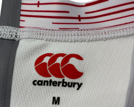 Canterbury White England Rugby V-Neck Performance Jersey