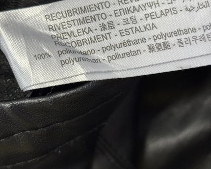 Zara Black Faux Leather Jogger Pants