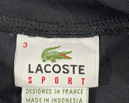 Lacoste Sport Black Quarter-Zip Long-Sleeve Performance Sports Upper