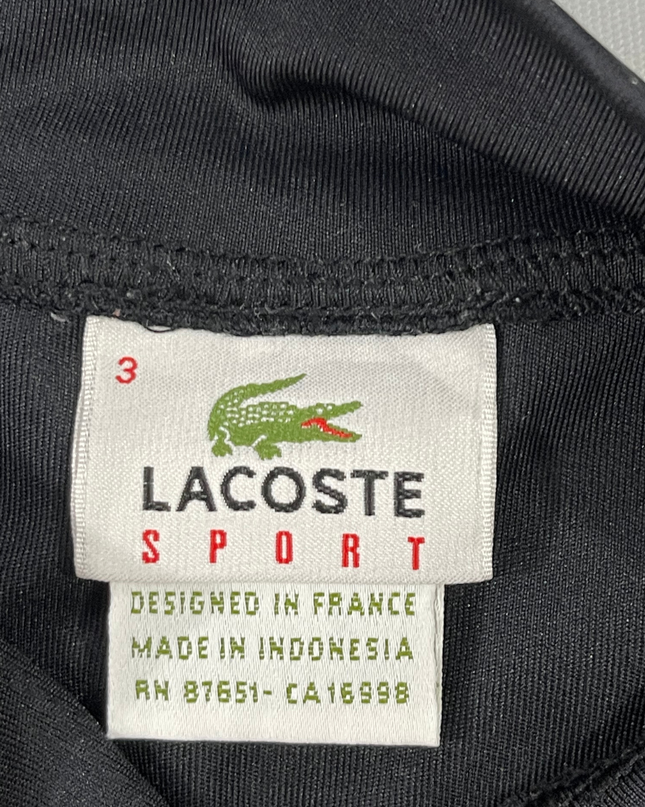 Lacoste Sport Black Quarter-Zip Long-Sleeve Performance Sports Upper