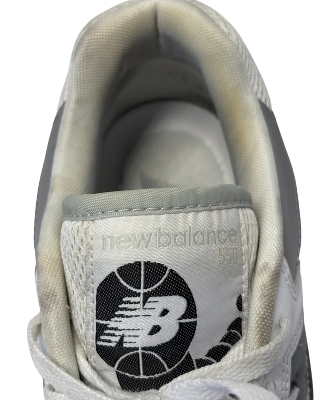 New Balance 550 White/Grey Gum Sole Sneakers