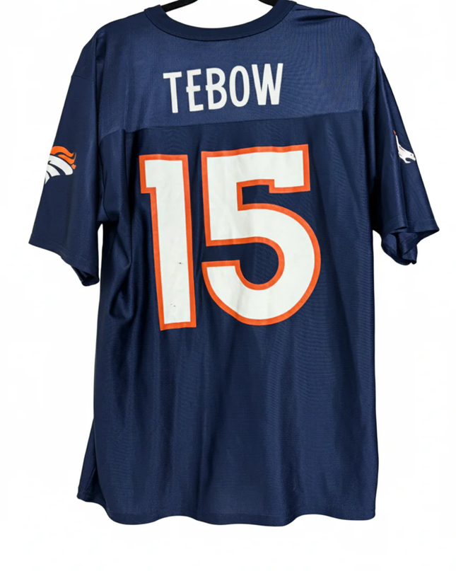 NFL Navy Blue Denver Broncos Tim Tebow #15 Football Jersey