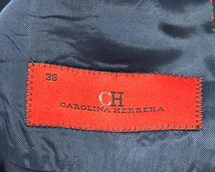 Carolina Herrera Navy Blue Tailored Blazer