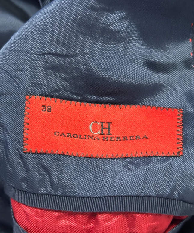 Carolina Herrera Navy Blue Tailored Blazer