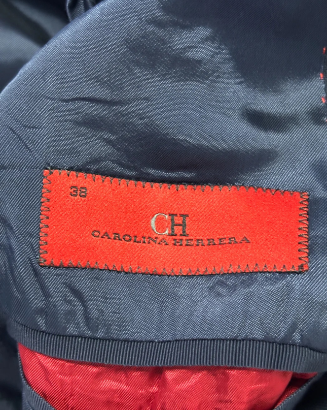 Carolina Herrera Navy Blue Tailored Blazer