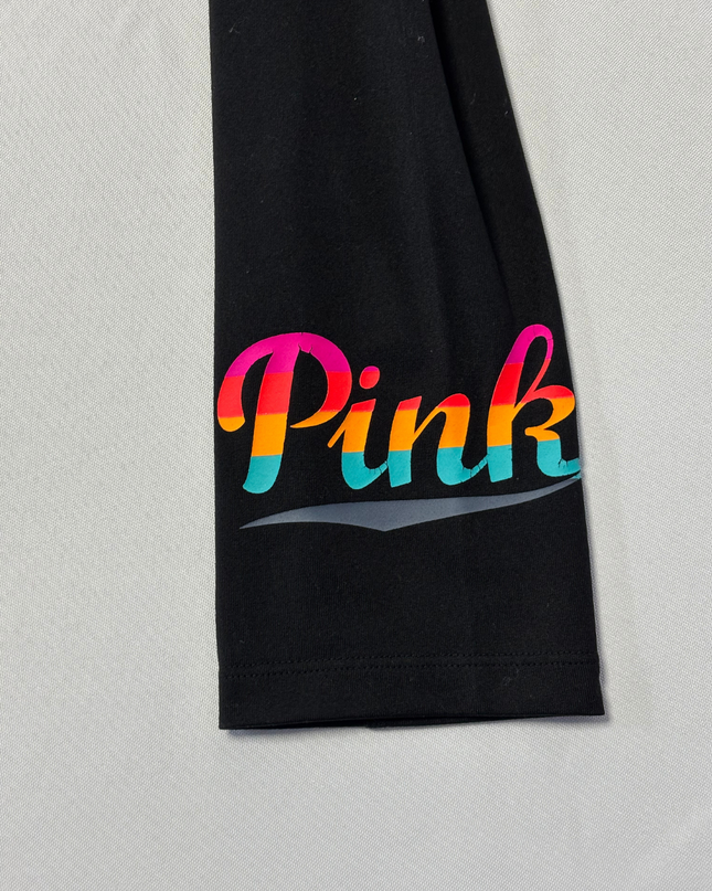 PINK Victoria's Secret Black Ultimate Logo Leggings