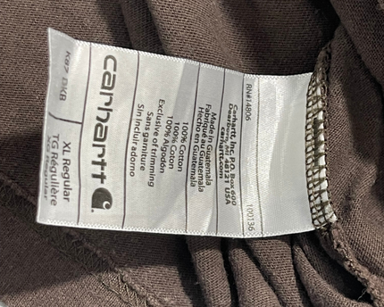 Carhartt Brown Original Fit Pocket T-Shirt