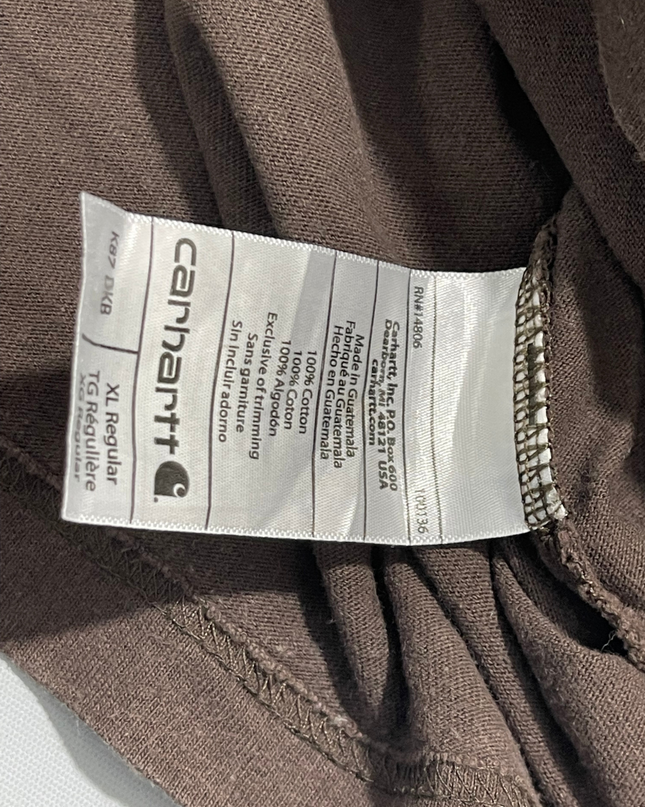 Carhartt Brown Original Fit Pocket T-Shirt