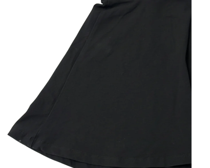 H&M Black Cotton Mini Skater Skirt