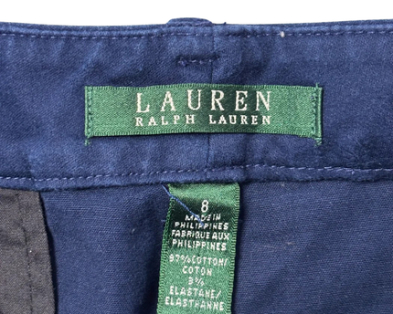 Lauren Ralph Lauren Navy Blue Chino Shorts
