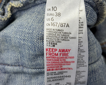 Topshop Moto Blue Denim Jacket