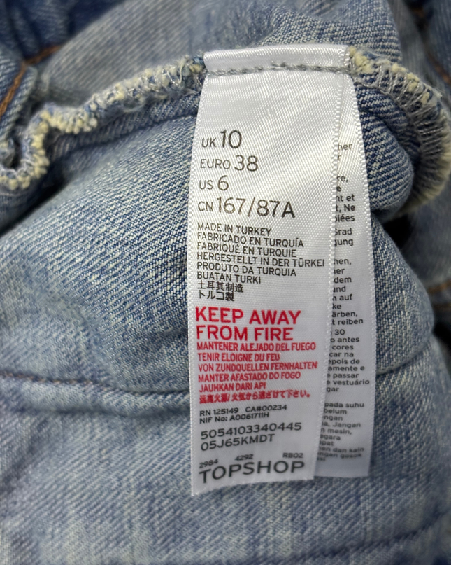 Topshop Moto Blue Denim Jacket