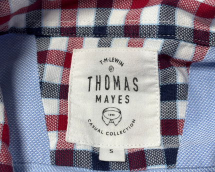 T.M. Lewin Blue Thomas Mayes Casual Button-Down Shirt