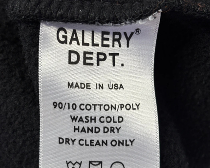 Gallery Dept. Black Corona Virus World Tour Graphic Hoodie