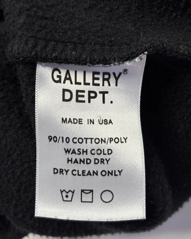 Gallery Dept. Black Corona Virus World Tour Graphic Hoodie