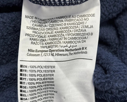 Nike Navy Fleece Half-Zip Pullover Sweatshirt