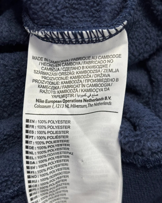 Nike Navy Fleece Half-Zip Pullover Sweatshirt