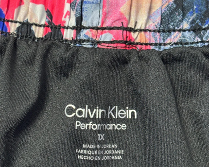 Calvin Klein Performance Multicolor Graffiti Print Sports Shorts