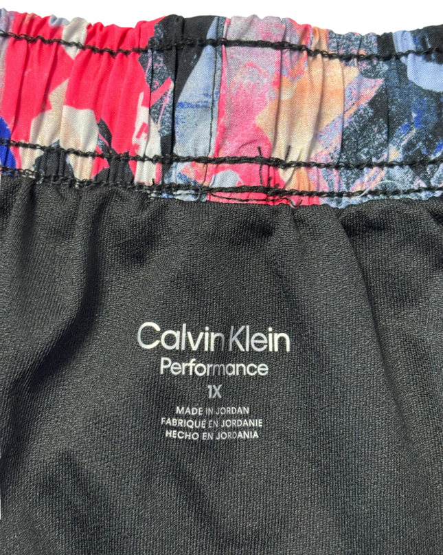 Calvin Klein Performance Multicolor Graffiti Print Sports Shorts