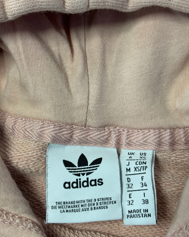 Adidas Pink Trefoil Graphic Pullover Hoodie