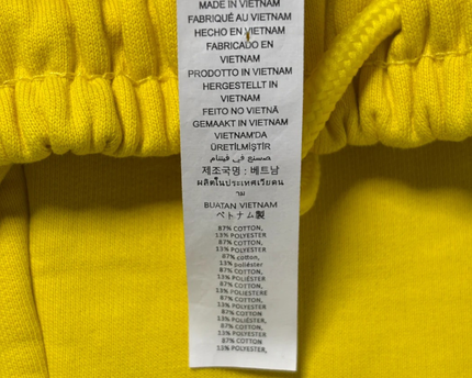 Alo Yellow Fleece Lounge Shorts