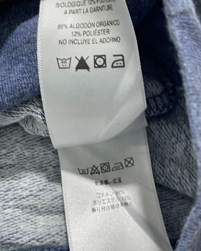 Patagonia Blue Zip-Up Organic Cotton Hoodie