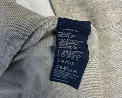 Tommy Hilfiger Classic V-Neck Grey Sweater