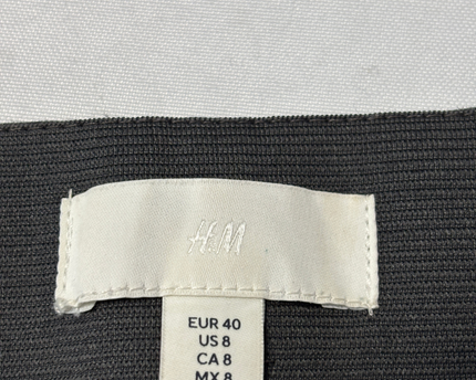 H&M Dark Grey Slim Fit Tapered Trousers