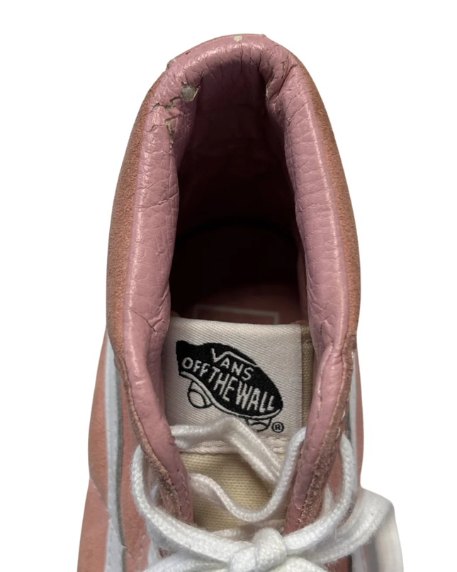 Vans Pink Suede Sk8-Hi High Top Sneakers