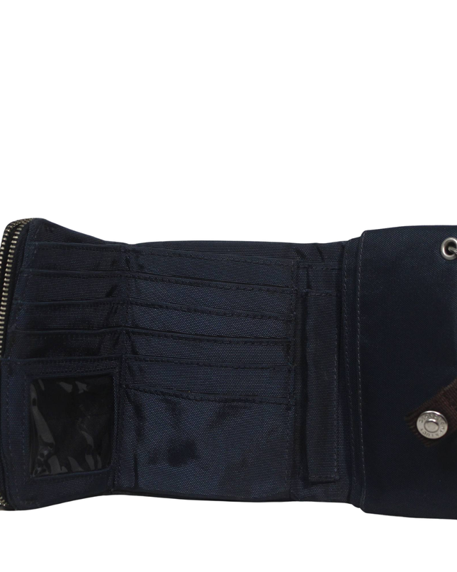 GEORGE GINA & LUCY Navy Utility Canvas Wallet
