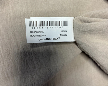 ZARA Beige Wide-Leg Elasticated Flowy Pants