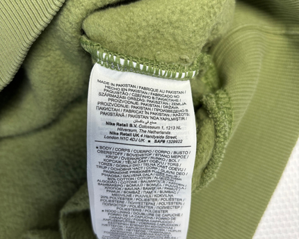 Nike Olive Green Embroidered Mini Swoosh Hoodie