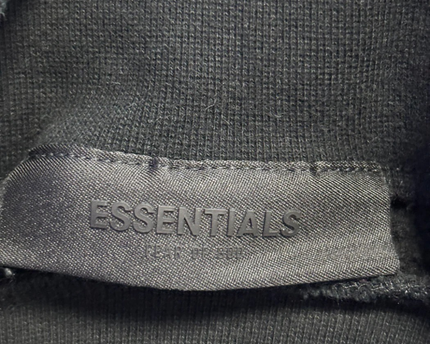 Fear of God Essentials Black Oversized Crewneck Sweatshirt