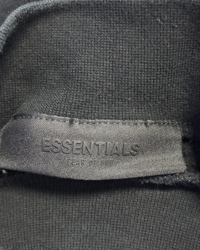 Fear of God Essentials Black Oversized Crewneck Sweatshirt