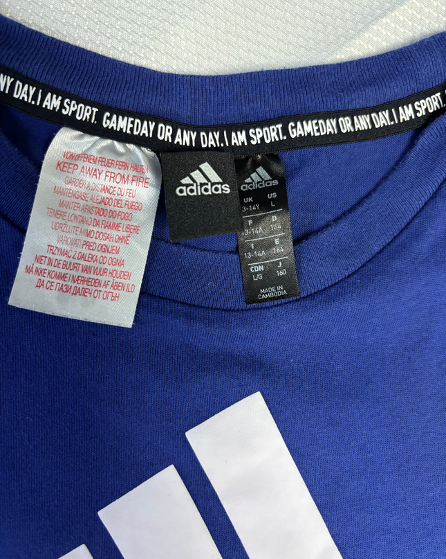 Adidas Blue Graphic Sports T-Shirt