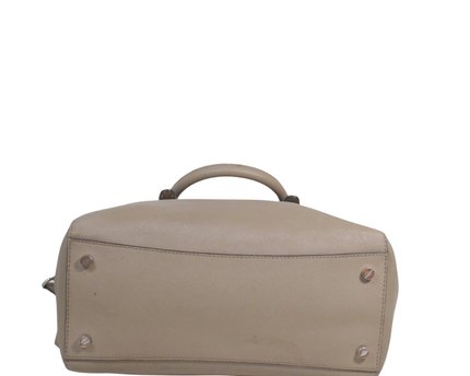 Michael Kors Beige Saffiano Leather Satchel Bag