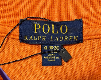 Polo Ralph Lauren Orange Long-Sleeve Big Pony Polo Shirt