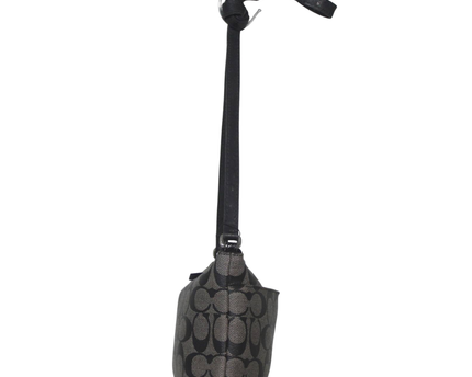 Coach Signature Grey/Black Monogram Shoulder Bag