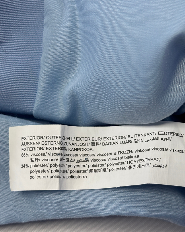 Pull & Bear Light Blue Tailored Button-Up Vest