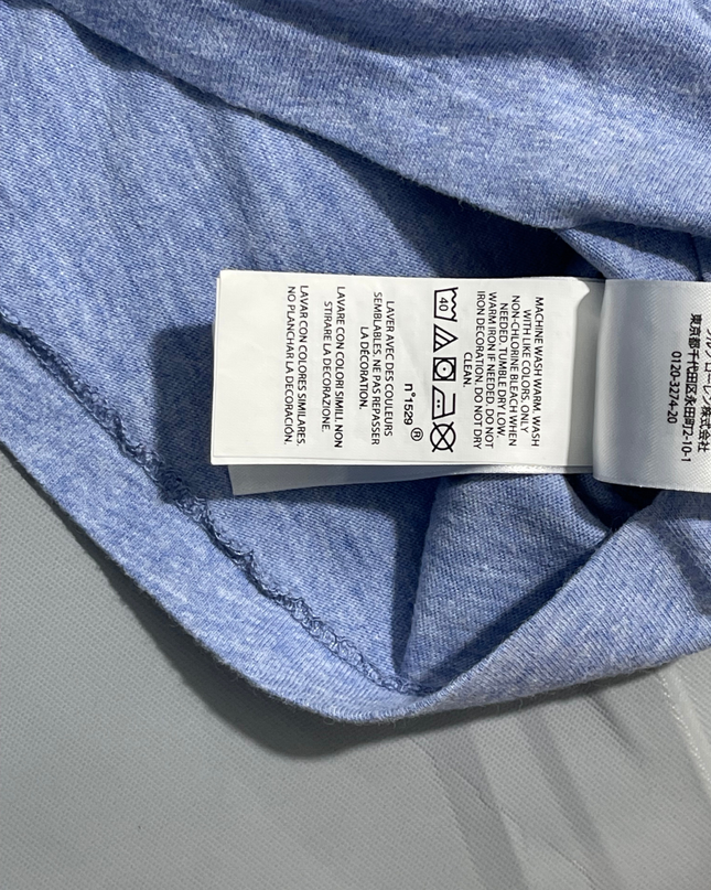 Polo Ralph Lauren Heathered Blue Crew Neck T-Shirt