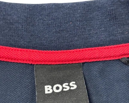 BOSS Navy Blue Short Sleeve Polo Shirt