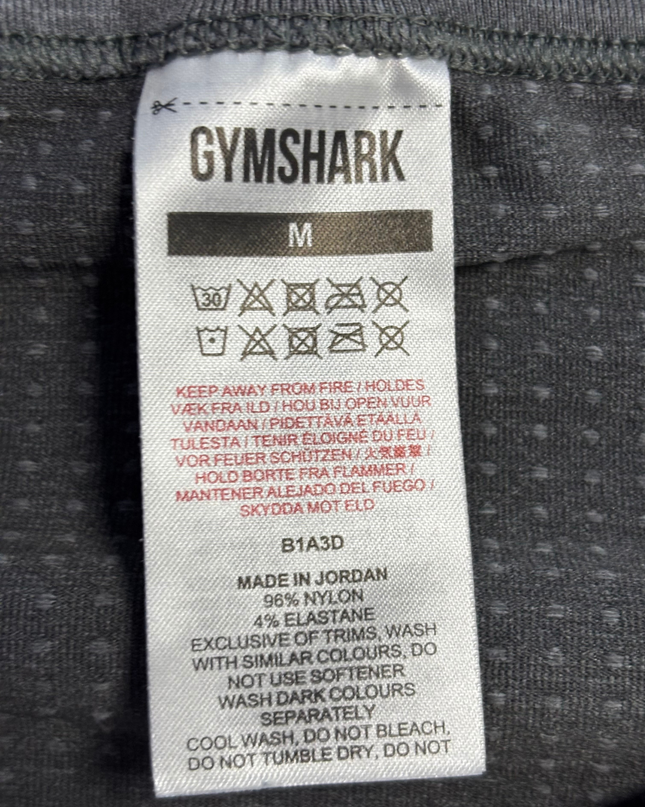 Gymshark Grey Seamless Long Sleeve Training Crop Top