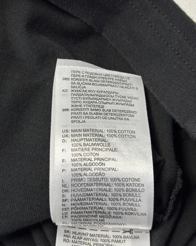 Adidas Black Deconstructed Graphic Logo Tee