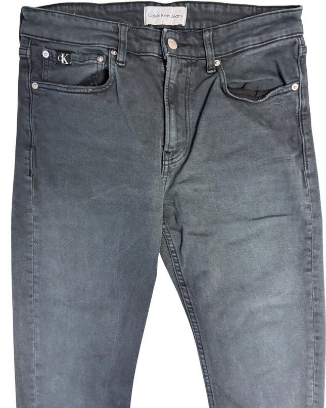 Calvin Klein Jeans Black Washed Straight Leg Jeans