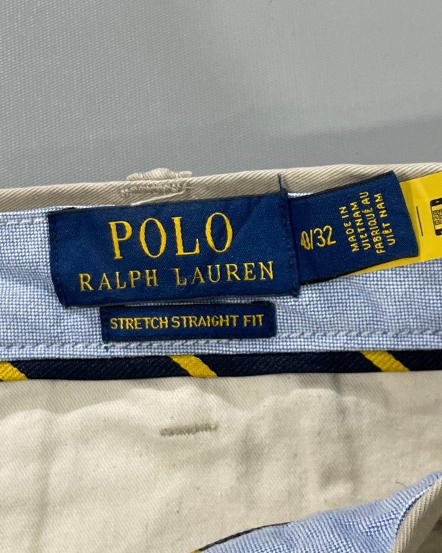 Polo Ralph Lauren Beige Stretch Straight Fit Chino Pants