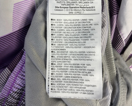 Nike Purple Geometric Print Dri-Fit Running Shorts