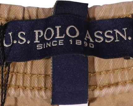 U.S. Polo Assn. Khaki Drawstring Casual Chino Shorts