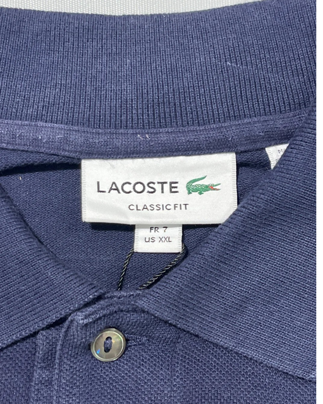 Lacoste Navy Blue Long Sleeve Polo Shirt